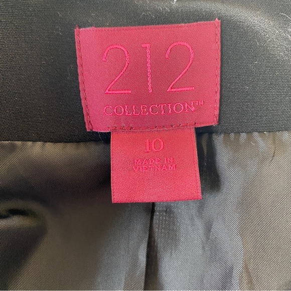 212 Collection women’s size 10 black and white zip up lined tweed blazer - Picture 8 of 9